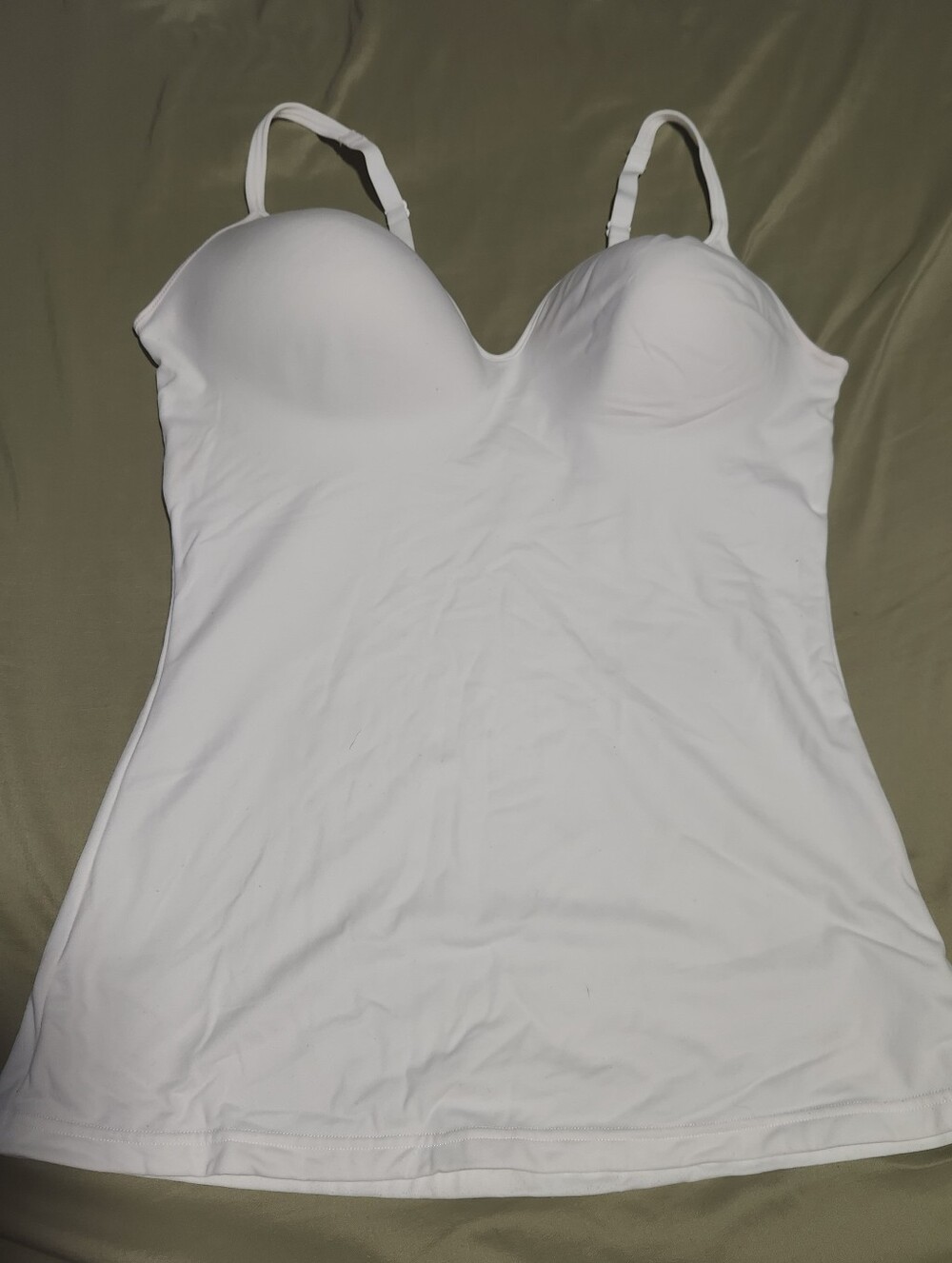 Shapewear White Spaghetti Strap Tank